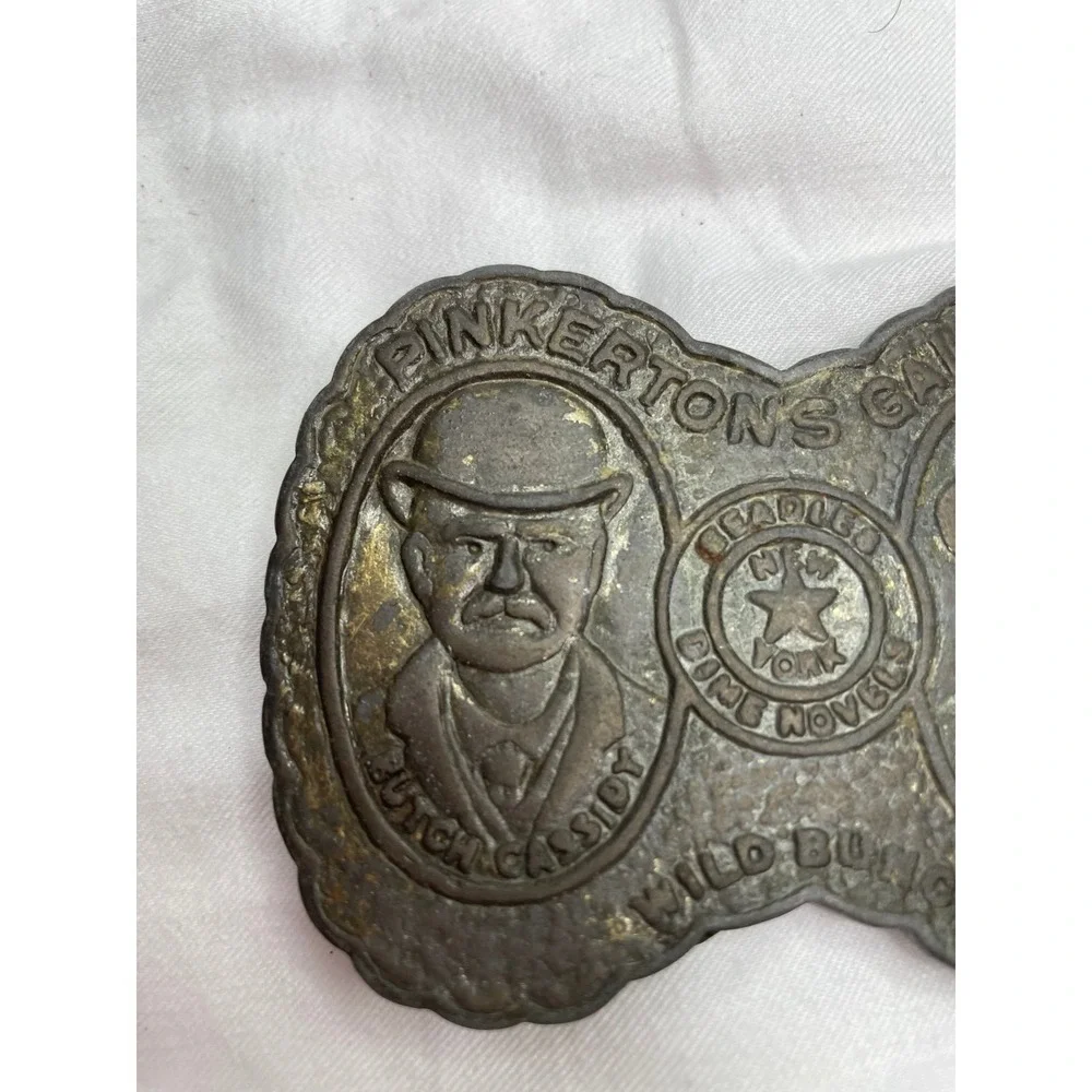 vintage belt buckle featuring 